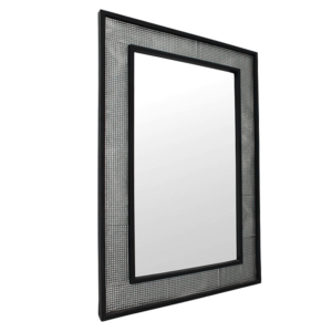 Oglindă, argint/negru, ELISON TYP 9