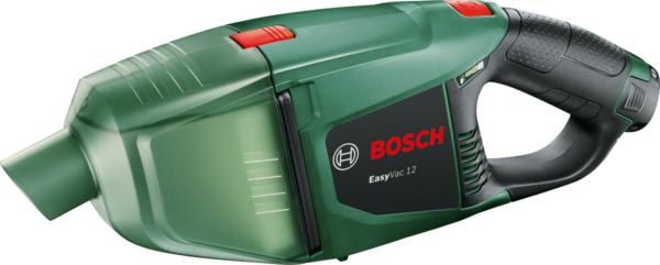 Aspirator de mână Bosch EasyVac 12 06033D0001, 12 V, Autonomie 22 min., 0..38 L (brut), Acumulator Litiu-Ion, Negru/Verde