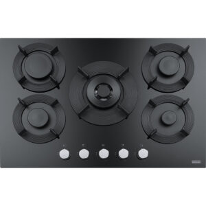 Plita incorporabila Franke Maris Free FHMF 755 4G DC C 106.0541.752, Gaz, 5 arzatoare, Arzator dubla coroana, Aprindere electrica integrata, Dispozitiv de siguranta, Gratare de fonta, Latime 75 cm, Negru