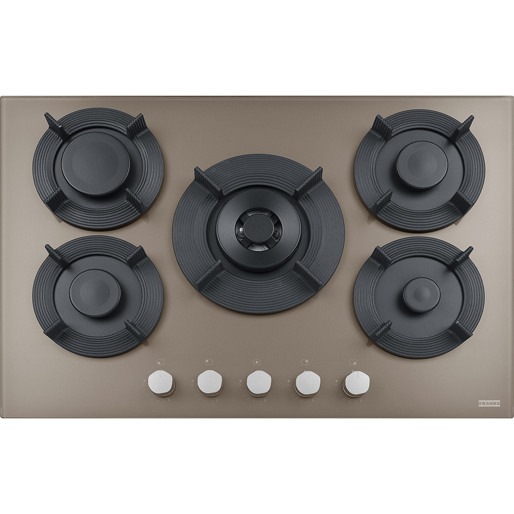 Plita incorporabila Franke Maris Free FHMF 755 4G DC C 106.0541.756, Gaz, 5 arzatoare, Arzator dubla coroana, Aprindere electrica integrata, Dispozitiv de siguranta, Gratare de fonta, Latime 75 cm, Lunar Grey