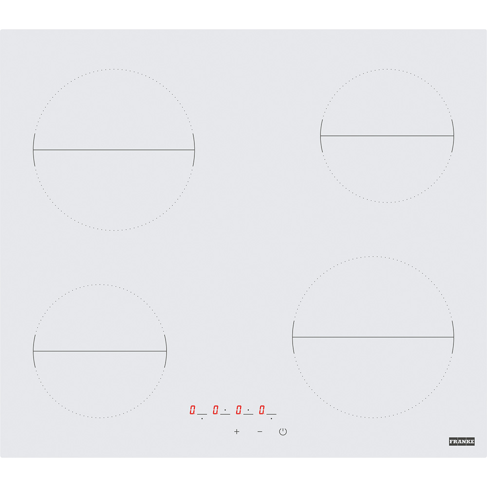 Plita incorporabila vitroceramica Franke FHR 604 C T WH 108.0530.026, Electrica, 4 zone de gatit, Control touch, Indicator caldura reziduala, Latime 59 cm, Alb