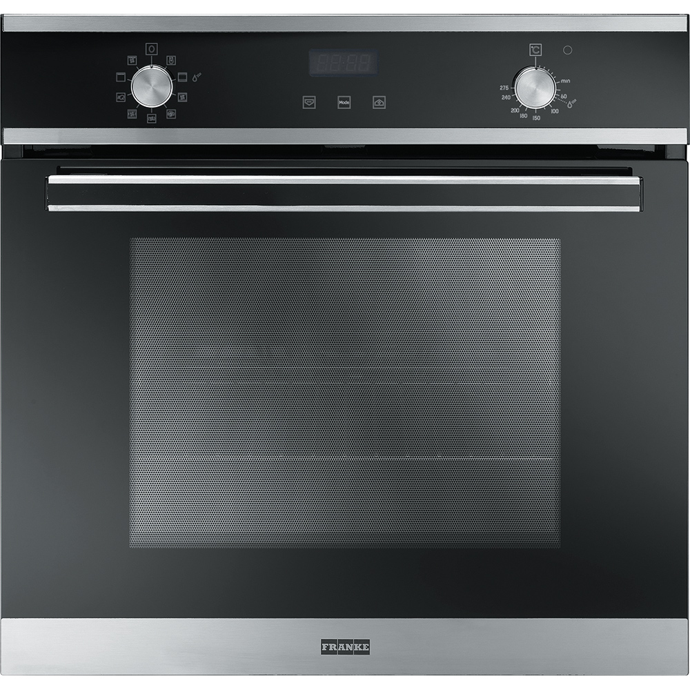Cuptor incorporabil multifunctional Franke Smart Plus SMP 86 M XS/F 116.0541.717, Electric, 66 L, 8+2 programe, Grill, Decongelare, Comanda electromecanica, Clasa A, Inox satinat
