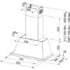 Hota Franke Trendline 808 BK 321.0524.214, Semineu conica, Capacitate 590 m3/H (intensiv, mod evacuare), 3 viteze+intensiv, Functie oprire automata, Latime 80 cm, Negru/Inox