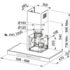 Hota Franke Gemma FSMT 605 XS 325.0500.978, Semineu dreapta, Capacitate 520 m3/H (intensiv, mod evacuare), 3 viteze+intensiv, Touch control, Latime 60 cm, Inox Satinat