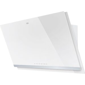 Hota Franke Crystal FCRV 908 WH 330.0536.840, Decorativa ecran, Capacitate 730 m3/H (intensiv, mod evacuare), 3 viteze+intensiv, Touch control, Functie oprire automata, Latime 90 cm, Alb