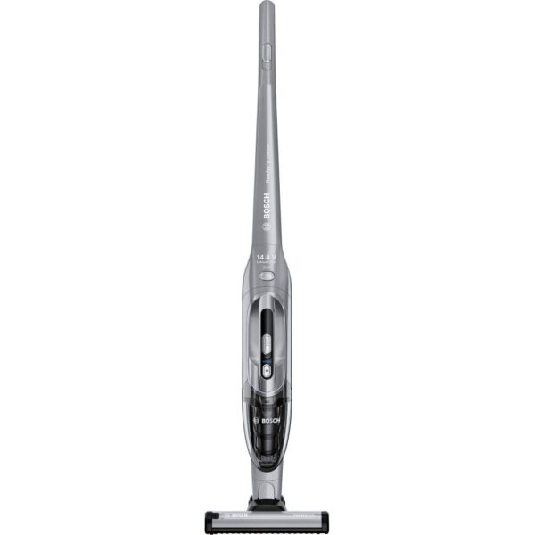 Aspirator vertical multifunctional cu acumulatori 2 in 1 Bosch Readyy'y BBHL21435, 14.4V Li-Ion, 2 trepte de putere, Aut 35 minute, Perie Power Brush, Argintiu