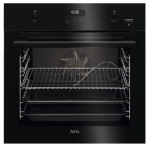 Cuptor electric incorporabil AEG BCE556350B, 71 L, Clasa A+, Grill, PlusSteam, Catalitic, Sonda carne, Negru