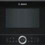 Cuptor cu microunde incorporabil Bosch BFL634GB1, 21 l, 900 W, AutoPilot7, Deschidere stanga, Inverter, sticla neagra
