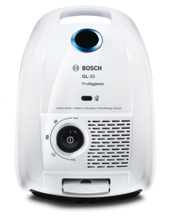 Aspirator cu sac Bosch GL-30 ProHygienic BGL3HYG, 600W, 4 l, ULPA 15, Alb