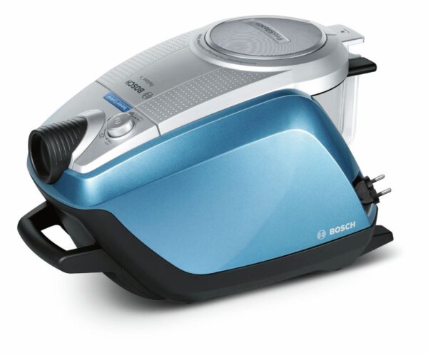 Aspirator fara sac Bosch Relaxx'x ProSilence Plus BGS5RCL, 700W, 3 l, HEPA, Gri metalic/Albastru