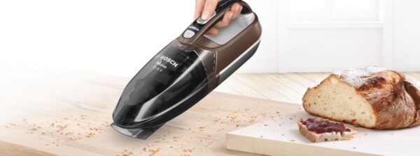 Aspirator de mana Bosch Cordless Move BHN2140L, 21.6 V Li-Ion, Aut. 45 min, Chocolate brown metallic/ Silver