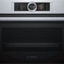Cuptor incorporabil cu aburi Bosch Serie 8 CSG656BS2, Design compact, Electric, 47 L, 12 functii, Convecție aer 4D, Grill, Display TFT, EcoClean Direct, Blocare copii, Negru/Inox