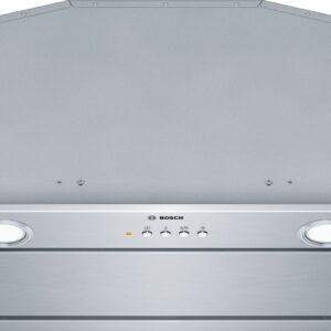 Hotă incorporabilă Bosch DHL585B, 650 m³/h (intensiv, regim de evacuare), 3 viteze + Intensiv, RimVentilation, Taste "push-button", Inox