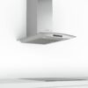 Hota Bosch Serie 4 DWA66DM50, Semineu arcada, 60 cm, max 600 m3/h, TouchControl si afisaj electronic, 3 trepte de putere + Intensiv, Inox + sticla