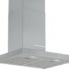 Hotă semineu dreaptă Bosch Serie 6 DWB67CM50, Capacitate 671 m³/h (intensiv, mod evacuare), 3 viteze + intensiv, TouchControl, Filtru metalic lavabil, 60 cm, Inox