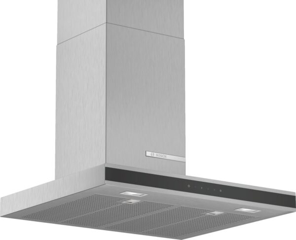 Hota Bosch Serie 4 DWB67FM50, Semineu dreapta, 60 cm, max 720 m3/h, TouchControl si afisaj electronic, 3 trepte de putere + Intensiv, Inox