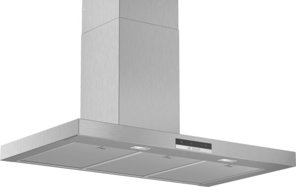 Hota Bosch Serie 4 DWB96DM50, Semineu dreapta, 90 cm, max 580 m3/h, TouchControl si afisaj electronic, 3 trepte de putere + Intensiv, Inox