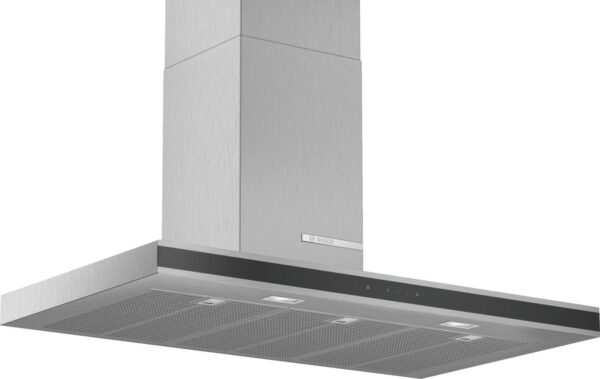 Hota Bosch Serie 4 DWB97FM50, Semineu dreapta, 90 cm, max 710 m3/h, TouchControl si afisaj electronic, 3 trepte de putere + Intensiv, Inox