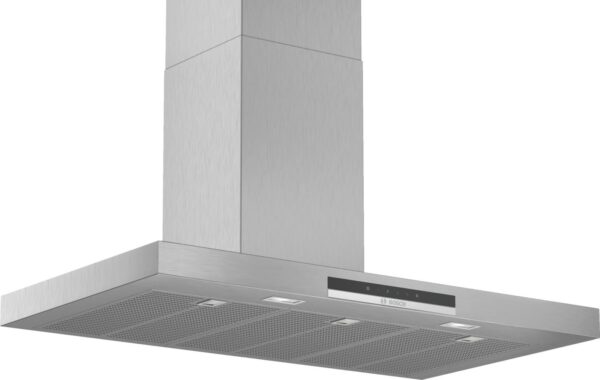 Hota Bosch Serie 4 DWB97IM50, Semineu dreapta, 90 cm, max 710 m3/h, TouchControl si afisaj electronic, 3 trepte de putere + Intensiv, Inox