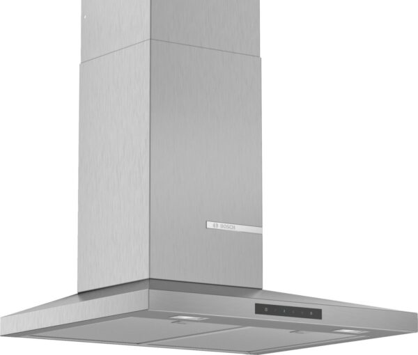 Hota Bosch Serie 4 DWQ66DM50, Semineu conica, 60 cm, max 610 m3/h, TouchControl si afisaj electronic, 3 trepte de putere + Intensiv, Inox