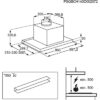 Hota Electrolux EFP90565OX, 90 cm, Telescopica integrata, 647 mc/h, 3 viteze, Inox