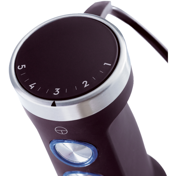 Blender de mana Electrolux Create EHB1-6SS, 600 W, Mini-tocator, Tel, Negru/Inox