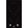 Plita incorporabila Electrolux Domino EHF3920BOK , Vitroceramica ; 2 zone de gatit; Control cu butoane frontal; 30 cm; Neagra