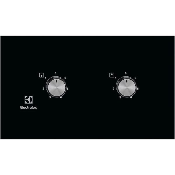 Plita incorporabila Electrolux Domino EHF3920BOK , Vitroceramica ; 2 zone de gatit; Control cu butoane frontal; 30 cm; Neagra