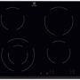 Plita incorporabila Electrolux EHF6241FOK , Vitroceramica, 4 zone de gatit (1 zona dubla), Control touch, 60 cm, Neagra