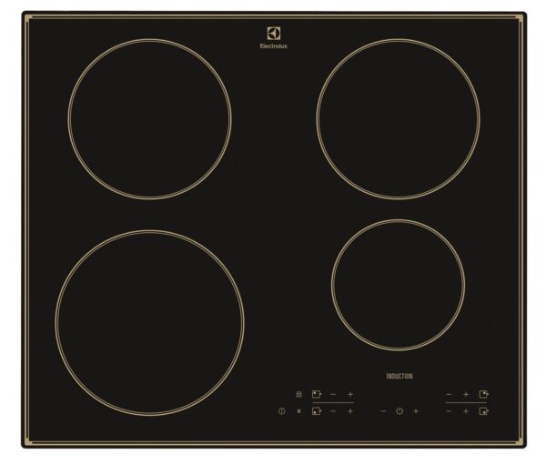 Plita incorporabila Electrolux Induction EHH6340IOB, 4 zone de gatit prin inductie, Touch control, 59 cm, Sticla neagra