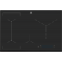 Plita incorporabila Electrolux EIS84486, 5 Arzatoare, Control touch, Left Bridge, 78 cm, Sticla neagra
