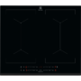 Plita incorporabila Electrolux EIV644, Inductie, 4 Arzatoare, Control touch, 60 cm, Sticla neagra