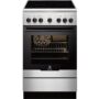 Aragaz Electrolux EKC52550OX, 4 Arzatoare vitroceramice, Cuptor electric, Grill, Clasa A-10%, 50x60 cm, Inox