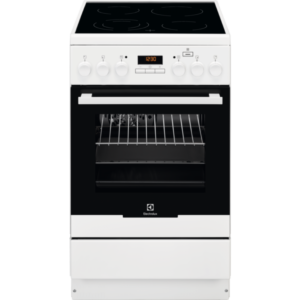 Aragaz Electrolux EKC54950OW 50x60 cm, Plita vitroceramica 4 zone de gatit, 11functii, Plus Steam -gatire cu abur, Grill electric, 58 l, Alb