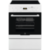 Aragaz Electrolux EKC64900OW, electric, 4 zone de gatit, grill, display, autocuratare catalitica, plus steam, 60x60 cm, alb