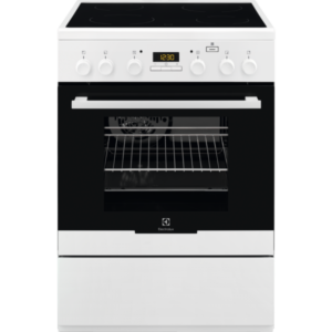 Aragaz Electrolux EKC64900OW, electric, 4 zone de gatit, grill, display, autocuratare catalitica, plus steam, 60x60 cm, alb