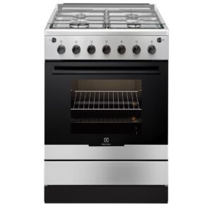 Aragaz Electrolux EKG61182OX, Gaz, 4 Arzatoare, Grill, Aprindere Electrica, 60x60 cm, Inox