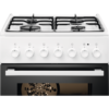 Aragaz mixt Electrolux EKK51550OW, 4 arzatoare gaz, Cuptor electric multifunctional (6 functii), Grill, 57 litri, 50x60 cm, Alb