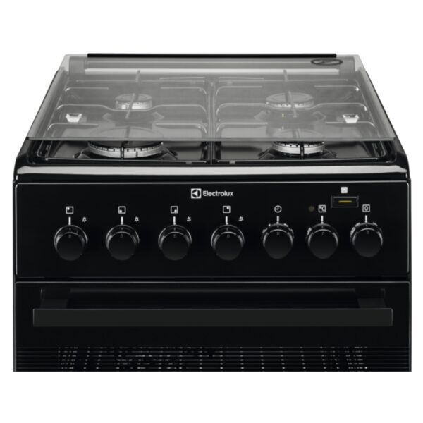 Aragaz mixt Electrolux EKK52950OK, 4 arzatoare gaz, Cuptor electric multifunctional, Functie Abur Plus Steam, Grill, Clasa A, 58 L, 50x60 cm, Negru