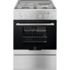 Aragaz mixt Electrolux EKM64900OX, 3 arzatoare gaz + 1 electric, 58 L, Plus Steam, Cuptor electric, 60 cm, Inox