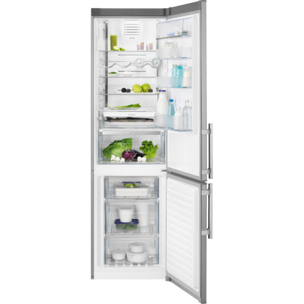 Combina frigorifica Electrolux EN3790MKX, No Frost Inteligent, 319 l, Clasa A++, H 200 cm, Inox