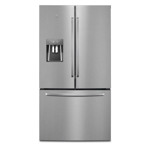 Frigider side by side Electrolux EN6086JOX, No frost, 536 l, Dozator de apa pe usa, Afisaj LCD pe usa Touch control, Clasa A+, 177x91x77 cm, Inox antiamprenta