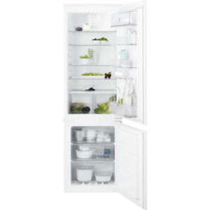 Combina frigorifica incorporabila Electrolux ENN2851AOW, 253 l, Dezghetare automata frigider Fresh Frost Free si congelator No Frost, Ventilator interior, Clasa A +, 178x54x55 cm