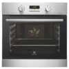 Cuptor Electrolux EOA3400AOX + Plita Electrolux KGS6436SX, 8 functii, 74l, Catalitic, 4 Arzatoare gaz, Gratare fonta, 60 cm, Inox