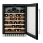 Racitor de vinuri incorporabil Electrolux ERW1573AOA, 138 litri, 46 sticle, Rafturi lemn, Control electronic, Clasa A, H 82 cm, l 59,5 cm, Culoare neagra (sticla)