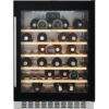 Racitor de vinuri incorporabil Electrolux ERW1573AOA, 138 litri, 46 sticle, Rafturi lemn, Control electronic, Clasa A, H 82 cm, l 59,5 cm, Culoare neagra (sticla)