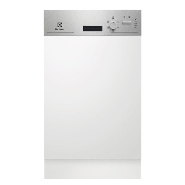 Masina de spalat vase Electrolux ESI4201LOX, Partial incorporabila, 45 cm, 9 seturi, 5 programe, Display LED, Clasa A+, Inox