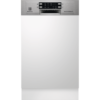 Masina de spalat vase Electrolux ESI4621LOX, Partial incorporabila, 45 cm, 9 seturi, 6 programe, AirDry, Display electronic, Motor Inverter, Clasa A++, Inox