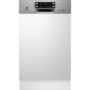 Masina de spalat vase Electrolux ESI4621LOX, Partial incorporabila, 45 cm, 9 seturi, 6 programe, AirDry, Display electronic, Motor Inverter, Clasa A++, Inox