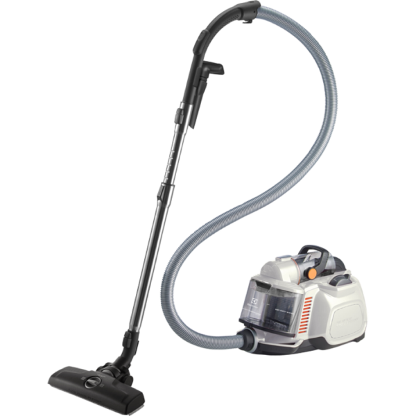 Aspirator fara sac Electrolux Silent Cyclonic Performer ESPC74SW, 650W, Hygiene Filter 12, perie DustMagnet Silent, Alb